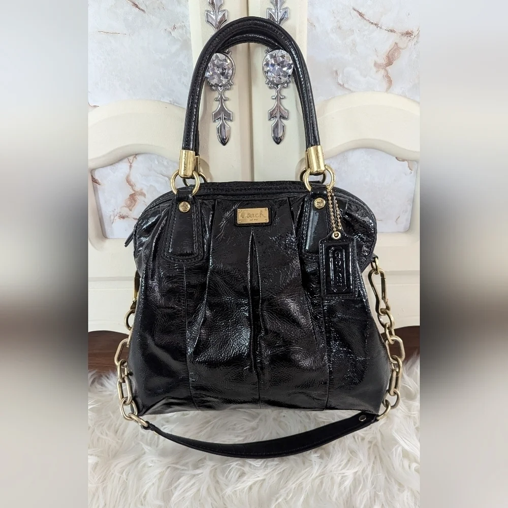 COACH Kristen satchel bag With Coach New York Drawstring Dust Storage Cover